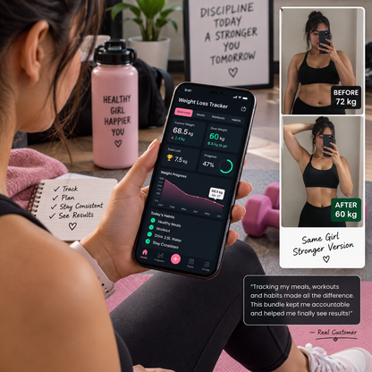 Ultimate Weight Loss Tracker – Track Your Progress, Stay Consistent & Reach Your Goals