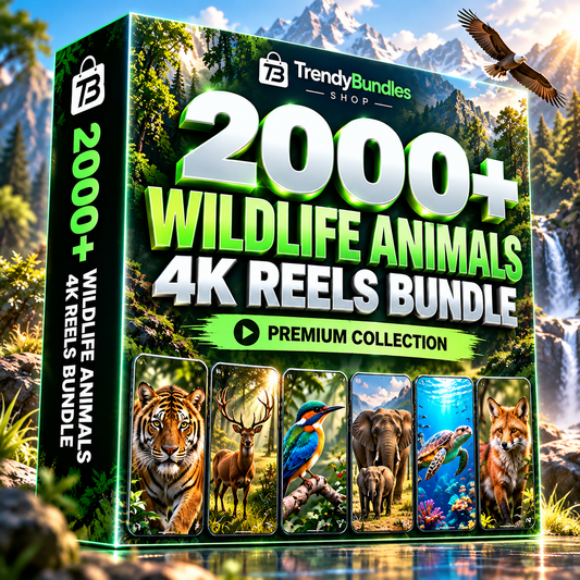 2000+ Wildlife Animals 4K Reels Bundle