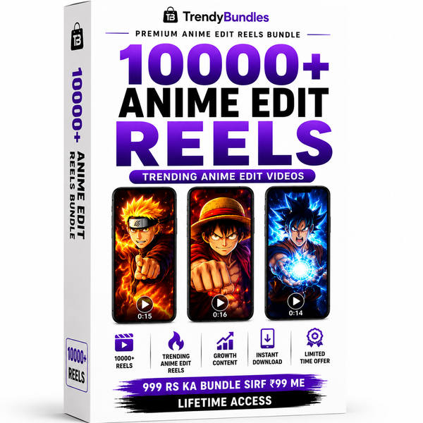 10000+ Anime Edit Reels Bundle (No Copyright | Instant Download)
