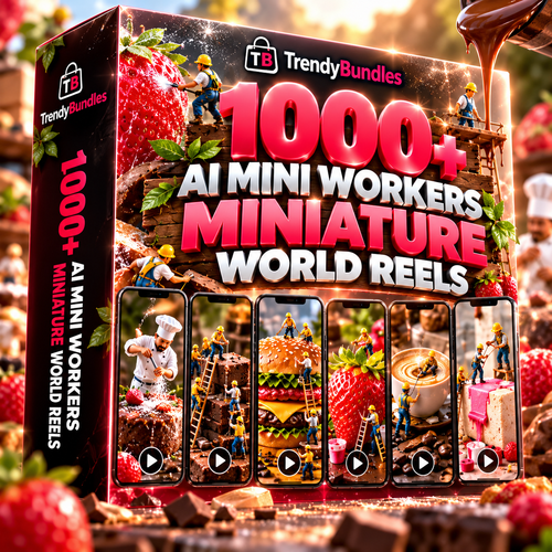 1000+ AI Mini Workers Miniature World Reels Bundle