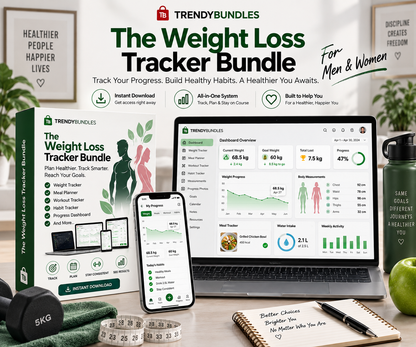 Ultimate Weight Loss Tracker – Track Your Progress, Stay Consistent & Reach Your Goals